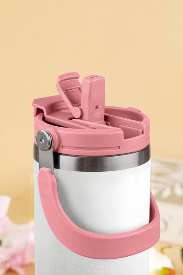 Pink Gradient Handle Stainless Steel Tumbler Cup 30oz - Image 7