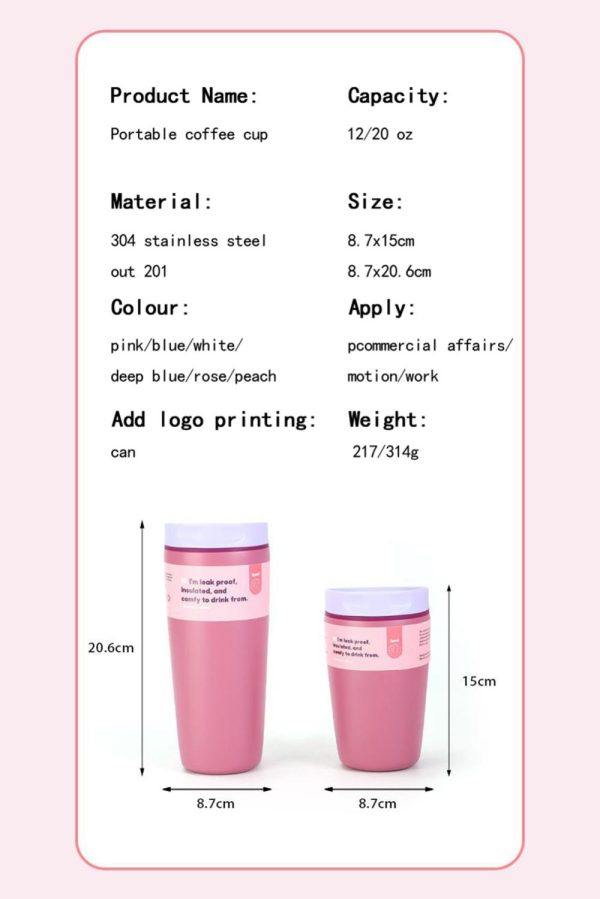 Pitaya Pink Stainless Steel Insulated Cup - Image 6