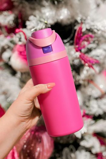 Strawberry Pink Insulated Stainless Steel Water Bottle