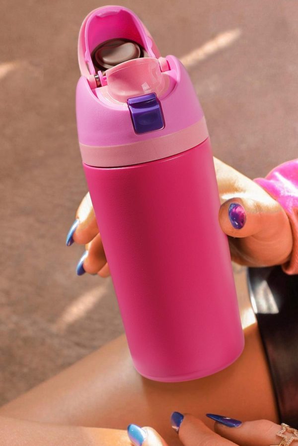 Strawberry Pink Insulated Stainless Steel Water Bottle - Image 6