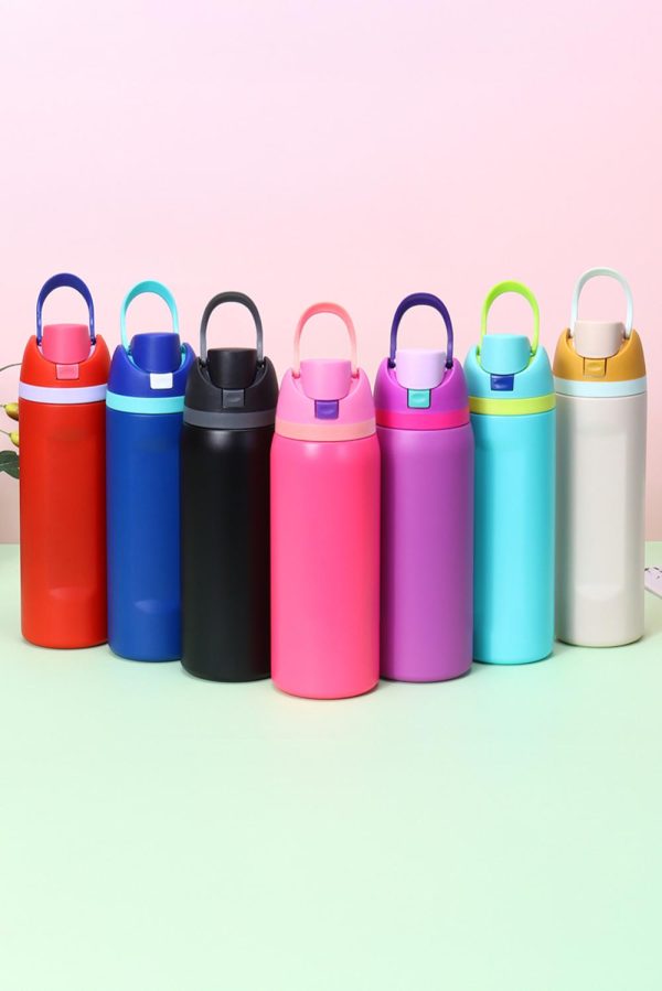 Strawberry Pink Insulated Stainless Steel Water Bottle - Image 8